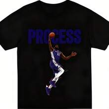 Camiseta de Baloncesto Estilo Americano 2026, Holgada, de Manga Corta, con Diseño de Estrella de Cómic, para Hombres, con los Nombres de Kobe, James y Curry - Negro - Ver 1
