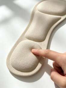 QKC 2 buah Sol Sepatu Hak Tinggi Wanita, Lembut & Nyaman, Perekat Mandiri, Menyerap Keringat & Anti Selip, Cocok Untuk Sandal Musim Panas - Krem - View 2