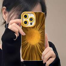 Tema de energía de explosión solar abstracta doradafunda de teléfono Fundas compatibles con ,Apple,VIVO,OPPO,,, y Honor.Fabricadas en silicona TPU,ofrecen protección contra golpes y caídas.regalos para mamá - Blanco - Ver 6
