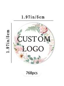 [Customized] 48/96/192/384/768pcs 2-Inch Customized Stickers/Logo Stickers/Wedding Stickers/Design Your Own Stickers/Personalized Stickers/Custom Stickers, Customized Seal Stickers For Startup Companies, Weddings, Gifts And Promotions - Customized Stickers, Customized Logo Seal Stickers, Baptism Stickers - Multicolor - View 9