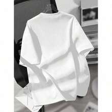 Printed T-Shirts For Women, Oversized Urban Style Tops, Comfortable And Stylish Summer Tees That Go With Everything. Women's Short-Sleeved Crew Neck T-Shirt, Fashionable For Spring And Summer, Urban Style For All Four Seasons, Light Print, Literary Clothing For Women, Workwear, Party And Vacation Wear, Popular Animal And Letter Print T-Shirt, Cute And Black. - 白色 - 查看 2