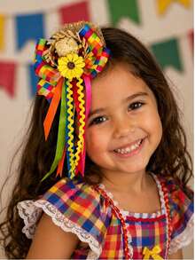 Skirt For June Festival - Country-Style - July Festival - 1 Large Hair Clip Bow - View 2