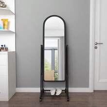 Princess Style Full Length Mirror For Photo Shooting, Room Decor, OOTD, Shatterproof Glass, Floor Standing Large Mirror - 1PC - View 13