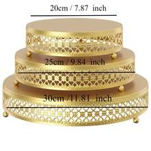 1 cái kệ đựng bánh tráng miệng phong cách châu Âu màu vàng, khay bánh cưới nghệ thuật bằng sắt, kệ trà chiều, đĩa trái cây kệ bánh, phù hợp cho đám cưới, tiệc sinh nhật - Nhiều màu - Xem 5