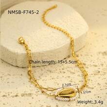 French Retro Light Luxury High-End Titanium Steel Bracelet Pearl Series Flower Ring Cross-Border Stainless Steel Bracelet Jewelry - 彩色 - 查看 7