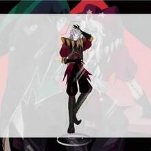 1pc Game Weird Circus Pierrot Clown Acrylic Stand 15cm Cosplay Handsome Clown Desktop Decor Anime Fan Collection Gift, Key Gift For Hobbyists, Holiday Gift, Valentine's Day Gift - Multicolor - View 6