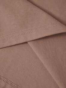 Vestido casual de cena ajustado sin tirantes y de silueta ceñida para mujer - Caqui - Ver 9
