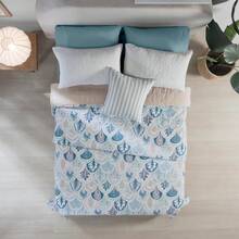 Novo Ultra Light Double Duvet Plain And Printed Vianney Various Colors Two Views Thin - 淺藍色 - 查看 3