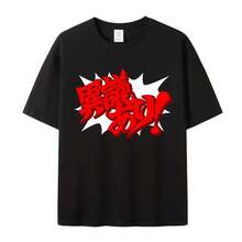 Camiseta de manga corta del anime Ace Attorney, ropa de verano para hombres y mujeres, top de juego 2D, cosplay. - Negro - Ver 3