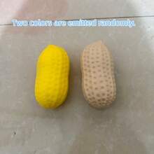Đồ chơi bóp hình hạt đậu phộng mô phỏng chất lượng cao, 2 cái/1 cái, đồ chơi bóp hình hạt đậu phộng may mắn, bóng bóp hình hạt đậu phộng đàn hồi chậm, đồ chơi giảm căng thẳng hình hạt đậu phộng, hạt đậu phộng mềm mại như thật, đàn hồi chậm không biến dạng, mềm và dai, độ đàn hồi cao, có thể bóp nhiều lần mà không bị hỏng, bóp mềm mại, quà tặng ngày lễ, quà sinh nhật, quà lưu niệm, chất liệu cao su mềm chất lượng cao và không mùi, kết cấu mềm như phô mai, đồ chơi giảm căng thẳng cho học sinh, giúp giảm căng thẳng, chữa lành vết thương, giảm lo âu và giải tỏa áp lực. - A - Xem 10