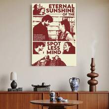 Enmarcado 1 póster de arte de película retro - Lienzo  para decoración de pared con cita, ideal para sala de estar, dormitorio, oficina o comedor - Estilo bohemio único, idea de regalo perfecta, uso interior/exterior, decoración de sala de estar | Estilo bohemio | Lienzo ,  de película - Enmarcado - Ver 1
