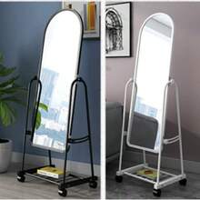 Princess Style Full Length Mirror For Photo Shooting, Room Decor, OOTD, Shatterproof Glass, Floor Standing Large Mirror - 1PC - View 1