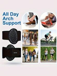 1 Pair Breathable Arch Support Pads, Can Be Worn With Shoes And Socks, Comfortable Pressure Relief For Daily Walking - Multicolor - View 8