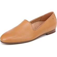 Vionic Womens Willa Slip-Ons - 5 Wide + Camel Tumbled Leather - Xem 1