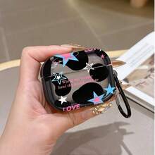 Funda protectora antiperder con diseño de estrella para auriculares inalámbricos Apple, compatible con el estuche de auriculares inalámbricos Apple, resistente a arañazos y caídas - Multicolor - Ver 15