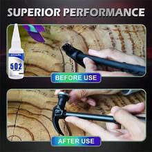 20g Super Adhesive Glue, Instant Strong Bonding Adhesive, Transparent Glue Suitable For Metal, Plastic, Wood, Ceramic, General Repair Tool, 1-10 Pcs - 502-k - View 5