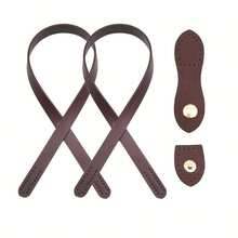 4pcs Woven Bag Handles With Buckle PU Clasp Hardware Accessories DIY Handbag Strap Knitting Bag Shoulder Strap - New Model - View 15