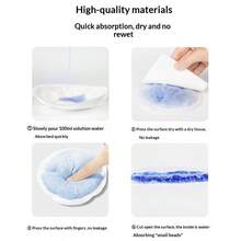 100pcs Disposable Nursing Pads, Breastfeeding Essentials For Moms, Soft And Super Absorbent Breast Pads, Leak-Proof Disposable Breast Pads, Ultra-Thin 100pcs Nursing Pads For Pregnant Women, Postpartum Leakage Pads, Breast Milk Pads - Multicolor - View 9