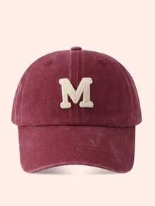 1 buah Topi Baseball Anak Warna Burgundy dengan Huruf, Topi Pelindung Matahari untuk Anak Laki-laki dan Perempuan, Cocok untuk Aktivitas Luar Ruangan dan Penggunaan Sehari-hari - Larut dalam air - tutup pencuci air berwarna merah anggur - View 85