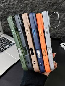 Ốp lưng điện thoại cao cấp có ngăn bảo vệ camera, tương thích với iPhone 17 Pro Max 17 Pro 17 16 15 14 Plus 13 Pro Max, kiểu ví đựng ống kính, có chân đế, làm bằng acrylic trong suốt chống sốc. - Màu xanh lam - Xem 4