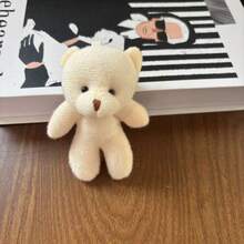 1个可爱迷你泰迪熊毛绒玩具，柔软卡通玩偶，可作背包挂件、桌面摆件、减压玩偶、汽车挂件，适合送给孩子/女朋友/闺蜜作为生日/节日/圣诞节/万圣节礼物 - 彩色 - 查看 11