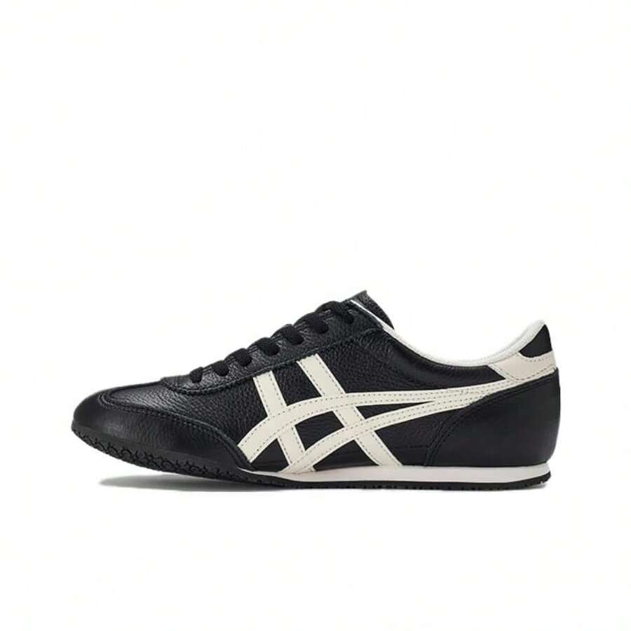 Onitsuka Tiger Machu Racer Comfortable, Versatile, Slip-Resistant, Durable Low-Top Casual Shoes, Unisex, Black And White - 1183B770-002 - View 1