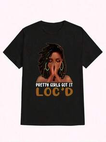 Camiseta unisex de manga corta, CabelloCulturaCamisetaBonitoChicasEntendido.EsLocalizadoGráficoTee, AfrocentrismoFashionT-shirt, CasualPrinted, ComfortableAndVersatile, LetterPatternPrintedT-shirt, FreeShipping, Women'sClothing, SummerTopsForWomen, Women'sClothingT-shirts, spiderman, , Dazymujer, romwehombres, bohochic, maestrasregalos, shirtforwomen'soutfitswithcurvesforyou,y2k - Negro - Ver 1