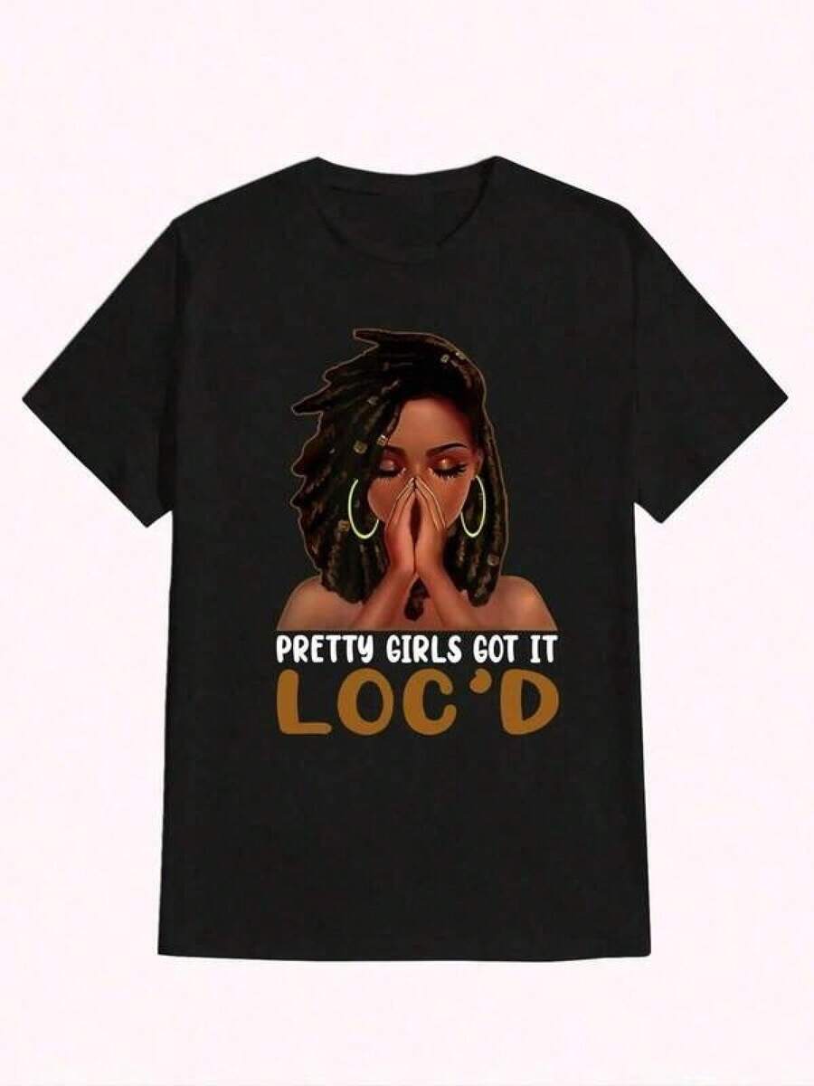 Camiseta unisex de manga corta, CabelloCulturaCamisetaBonitoChicasEntendido.EsLocalizadoGráficoTee, AfrocentrismoFashionT-shirt, CasualPrinted, ComfortableAndVersatile, LetterPatternPrintedT-shirt, FreeShipping, Women'sClothing, SummerTopsForWomen, Women'sClothingT-shirts, spiderman, , Dazymujer, romwehombres, bohochic, maestrasregalos, shirtforwomen'soutfitswithcurvesforyou,y2k - Negro - Ver 1