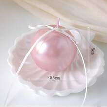 一套珍珠球和锥形蜡烛套装 - 优雅的粉色/白色珍珠装饰蜡烛，配有托盘，珍珠球和锥形蜡烛，奢华家居装饰，手工大豆蜡烛，适合作为女士生日、婚礼、毕业典礼、派对、周年纪念礼物 - 香氛蜡烛，精美家居装饰品，餐桌摆件，浪漫烛光晚餐 - A - 查看 10