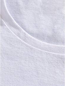 1 Matching Couple Anniversary T-Shirt, His And Her Wedding T-Shirts With "I Love My Wife Husband" Print, Thick Fabric Crew Neck T-Shirts, Machine Washable, Wedding Gifts For Couples, Anniversary Or Valentine's Day Gift. - 女款-白色 - 查看 4