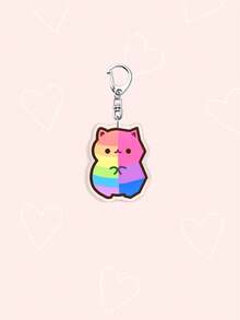 1/7件套 LGBT骄傲主题亚克力钥匙扣，可爱彩虹香蕉熊包挂饰，性感吐舌彩虹，彩虹旗代表女同性恋、双性恋、跨性别者、非二元性别者、无性恋及进步，可爱汽车钥匙扣、挂绳及手机装饰，是送给男朋友、女朋友、派对礼物、毕业礼物、手机装饰的理想之选，也是骄傲月、LGBT朋友及盟友的完美礼物。 - 彩色 - 查看 8