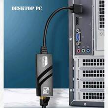 100Mbps USB 3.0 有线 USB Type-C 转 RJ45 LAN 以太网适配器，RTL8153 网卡，兼容 PC、Windows 笔记本电脑 - 查看 5