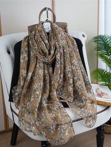 1pc Women's Luxury Scarf, Outdoor Travel Long Scarf, New 80*180CM Fashion Printed Shawl Scarf, Suitable For All Seasons - Multicolor - View 2