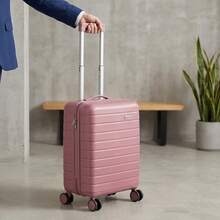 Hand Luggage Box, Trolley Box, Carry-On Luggage, 20-Inch Luggage Box, Mech-Anoid Style Luggage Box, ABS Material, Carry-On Bag, 360° Rotating Wheels, Silent Wheels, New Product Launch, Suitable For Students, Families, Schools, Business Travel And Outings. - Pink - View 8