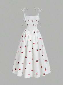 Women Midi Dresses - White - View 9