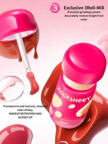 ROCK SWEET 3-in-1 Liquid Blush, Highlighter, dan Contour Cream, Memberikan Kilau Bercahaya, Kontur Harian, dan Mencerahkan Kulit Wajah - 01# Apricot Morning Dew (Warna Aprikot Nude) - View 3