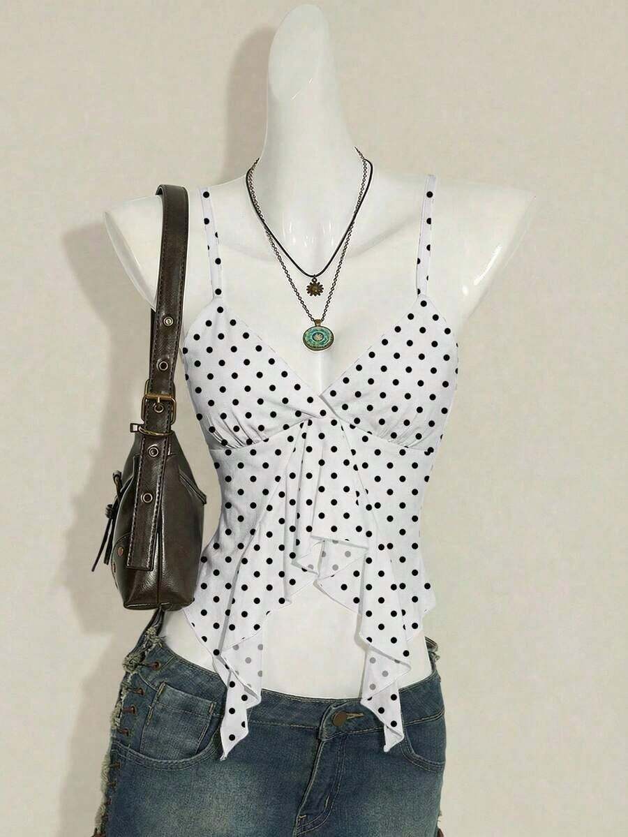 ICON Camisola Ajustada con Cuello en V y Volantes, Estampado Paisley Teal, Estilo Bohemio Retro Sexy Y2K para Mujer - Multicolor 5 - Ver 1