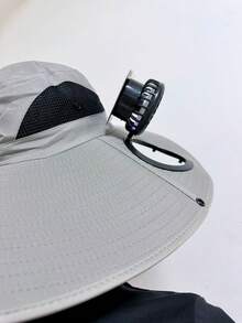 SOMBRERO CON VENTILADOR RECARGABLE SOLAR O LUZ DIRECTA PARA HOMBRES Y MUJERES PROTECCIÓN SOLAR COLOR ALEATORIO - Multicolor - Ver 8