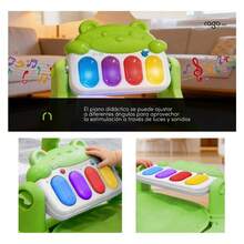 Gimnasio Piano Musical Tapete De Juegos Para Bebés Pataditas - Verde - Ver 6