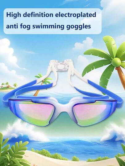 1pc Swimming Goggles, High Definition Anti-Fog Anti-Water Swim Goggles For Adult Men And Women, Professional Swimming Diving Equipment