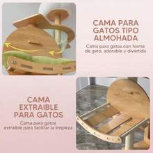 1.5M Torre pr Gto con Escler, 6 Tier rol pr Gtos con Rscdores pr Gto, Cstillo pr Gtos con 3 Poste, 2 Pltforms, 1 Trnsprente Cápsul Espcil, 1 Escler, 1 Hmc, 1 Pompón, 3-6 Gtos - B - Ver 6