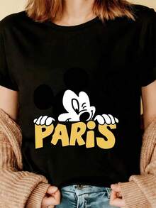 Women T-Shirts - Black - View 3