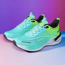 2026 Zapatos deportivos de lujo para hombres, zapatos de running cómodos y transpirables para uso en exteriores (suelas pintadas a mano de manera desigual) - Verde - Ver 4