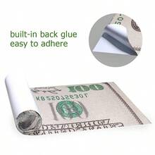 3D Dollar Bills Pattern Skateboard Grip Tape Sheets Longboards Griptape 33 InchX 9 Inch Bubble Anti - Slip Scooter Deck Sand Paper Rollerboard - Multicolored - View 5