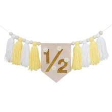 1pc Daisy Flower 1/2 Birthday Party Decoration, 1 Year Old Bohemian Style Half Birthday Decoration, 1/2 High Chair Banner, 2 Year Old Handmade Tassel Garland, Photo Props, 6 Month Birthday Decoration, Birthday Gift - Multiple Styles - View 13