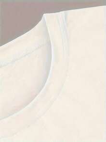 Nuevas llegadas para el verano. Camiseta de manga corta con estampado de letras, única y linda, de estilo casual - Tejido de poliéster tejido, la elección perfecta para el verano. Moda femenina cómoda - Suave y transpirable, adecuada para uso diario informal. Blusa ligera, camisa > Hermosa. - Blanco - Ver 8