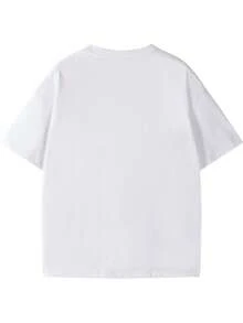 Camiseta de Algodón Estilo Vintage con Estampado de Lema de Lisboa - Divertida Camiseta Blanca para Mujer - Manga Corta, Corte Ajustado, Diseño Casual con Gráficos - Diseño Divertido con la Frase 'El Pronóstico de Hoy: PASEO EN BARCO con Posibilidad de BEBER' en Azul Intenso con Ilustraciones de Barcos de Crucero y Bebidas. |   Perfecto para salidas de verano y uso casual, solo una prenda de vestir para el día a día en verano. - Blanco - Ver 3
