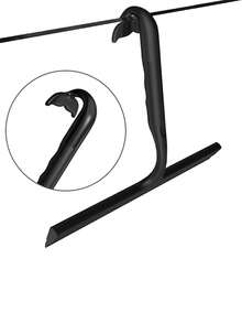 Multi-Purpose Silicone Squeegee, Shower Glass Cleaner For Bathroom, Mirror, Countertop And Sink, Non-Slip Handle With Hanging Hook - A - View 8