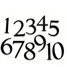 1PC Wedding Table Number Plates | DIY | Price Cutting Decoration | Gold Mirror Acrylic, Adhesive-Backed Acrylic | Available In Gold, Silver, Black, And White For Table Number Plate Decoration, Gold Acrylic Lettering, Wedding Decorations, Personalized Commercial Signage - 7cm Adhesive Backing - View 8