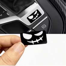 2 miếng dán decal hình mặt cười tinh nghịch bằng vinyl, phù hợp với mọi loại xe. - A - Xem 1